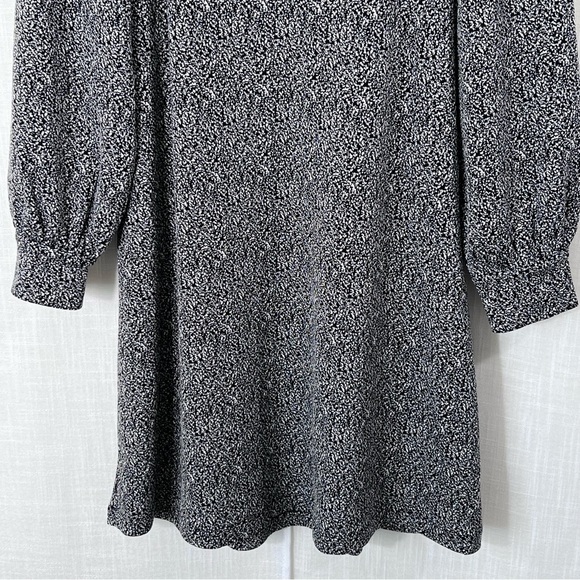 Loft Cozy Square Neck Balloon Sleeve Shift Dress Size L - Picture 6 of 14